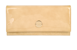 Fie Chain Clutch, Patent/Suede, Beige, Y392NZ, B/DB, 3*